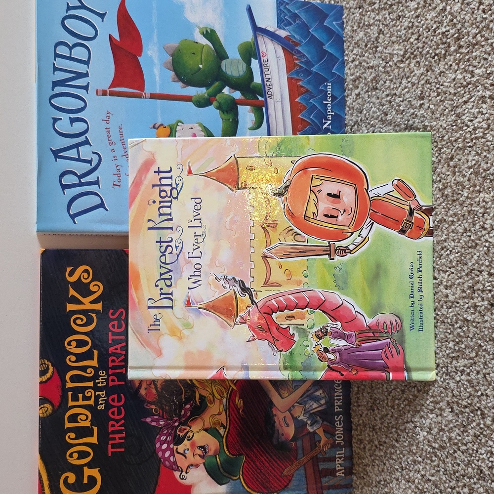 Children's Books - Dragonboy, Goldenlocks And The Three Pirates, Bravest Knight